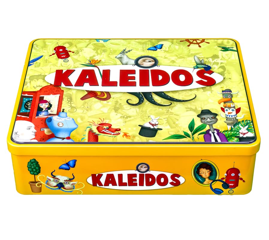 KaleidosGames Kaleidos Suchspiel Metallbox für 2+ Spieler Wortspiel