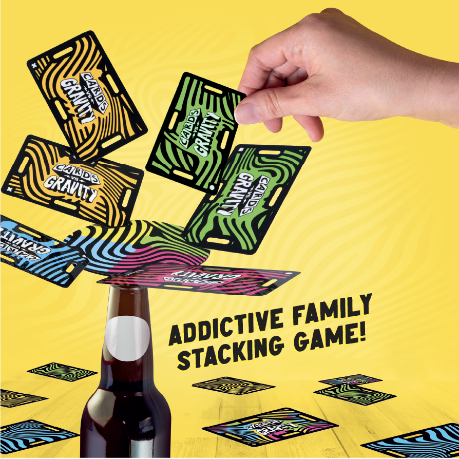 Big Potato Games Cards vs Gravity Partyspiel Karten-Stapelspiel