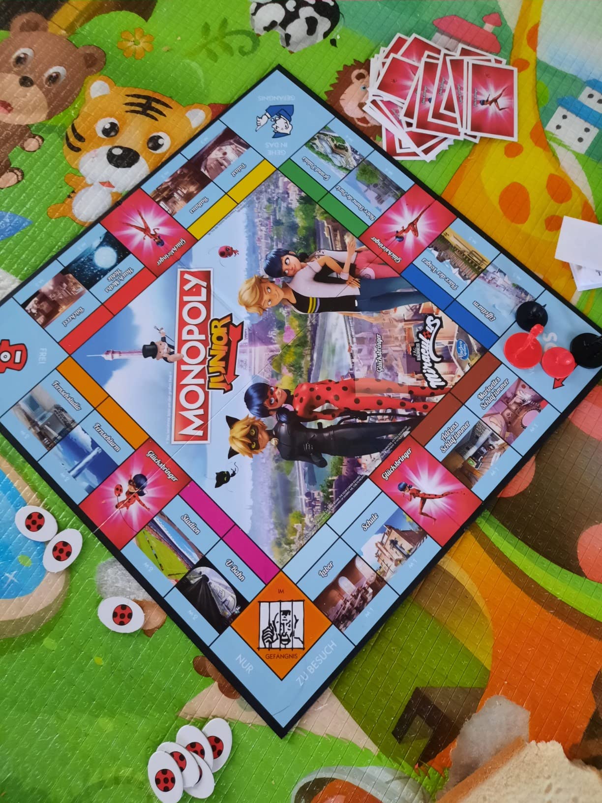 Winning Moves Monopoly Junior Miraculous Brettspiel Deutsch ab 5 Jahren